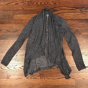 Beyond Yoga Heather Grey Wrap cardigan